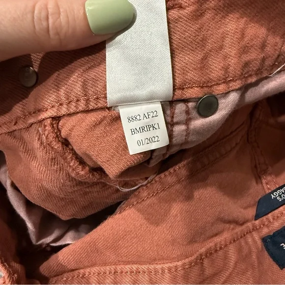 90’s Baggy Aeropostale Rust Orange Distressed Straight Jeans, Women’s 4R - Picture 4 of 12